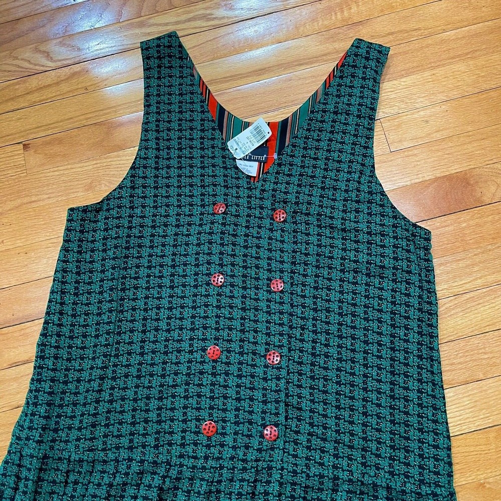Vintage Carole Little Womens Maxi Jumper Dress 16 Country Cottagecore Granny NEW - Picture 8 of 10
